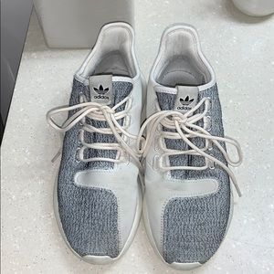 Adidas Gray and Creme Sneakers